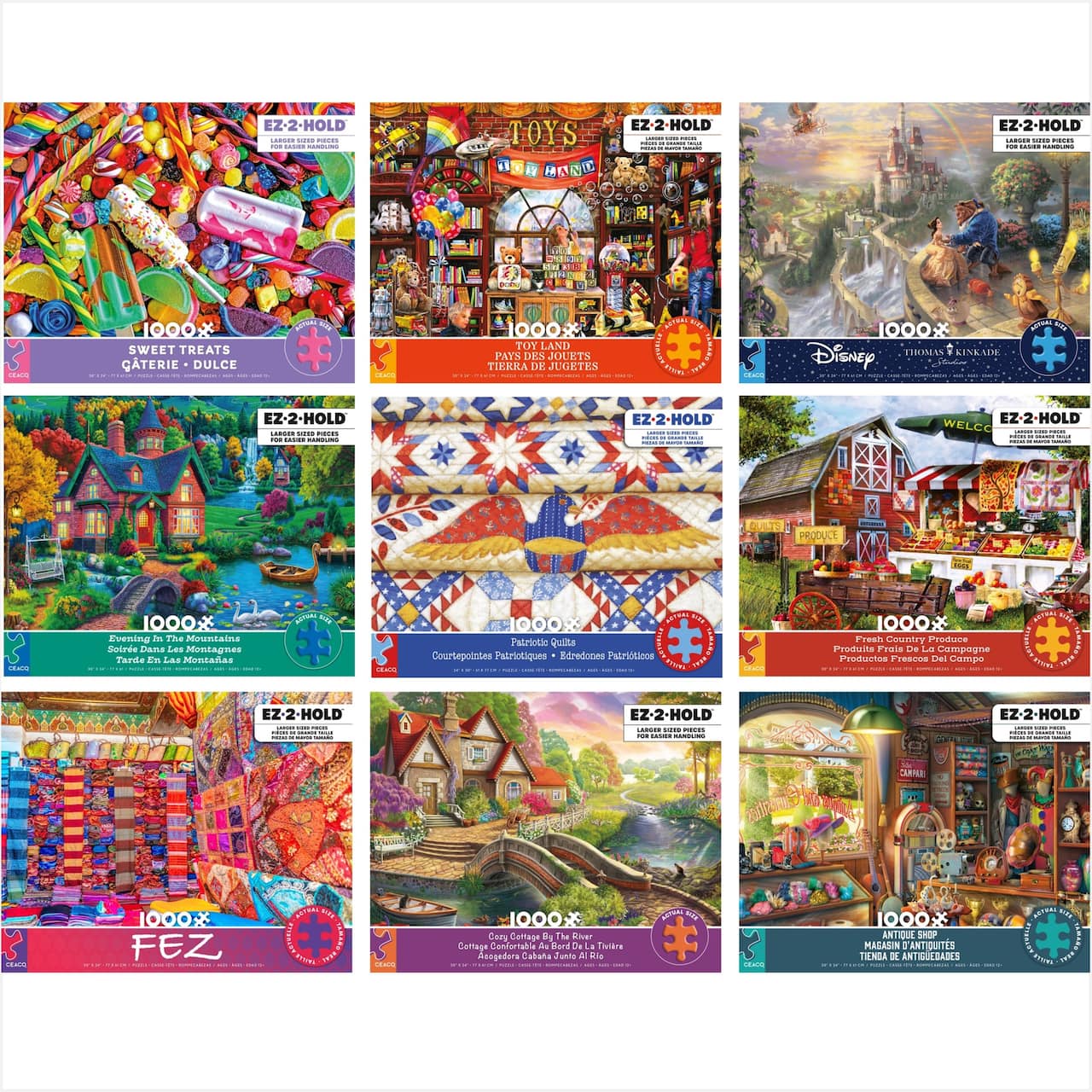Assorted EZ 2 Hold™ 1,000 Piece Puzzle